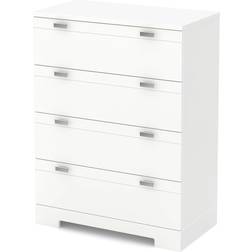 South Shore Reevo Pure White Chest of Drawer 33x40.2"