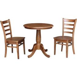 International Concepts 30 Round Pedestal Dining Set