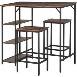 Homcom Industrial 3 Dining Set