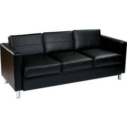 Office Star Furnishings Pacific Easy-Care Black Sofa