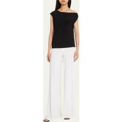 Norma Kamali Drop Shoulder Top - Black