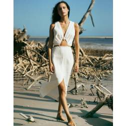 Vix Gracie Detail Maxi Dress OFF WHITE