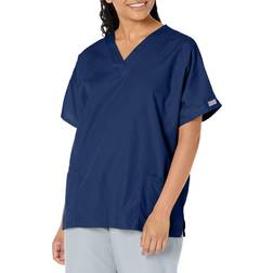 Cherokee Women's V Neck Scrubs Shirt, Navy