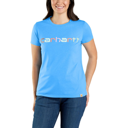 Carhartt Women's Multi Logo T-shirt - Azure Blue