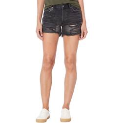 Free People Maggie Mid-Rise Shorts - Black