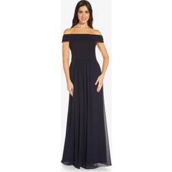 Adrianna Papell Crepe Chiffon Kjole
