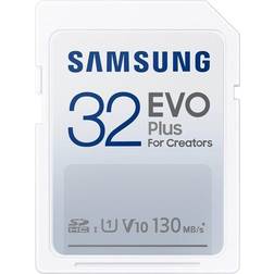 Samsung Evo Plus 2021 SDHC Class 10 UHS-I U1 V10 130MB/S 32GB