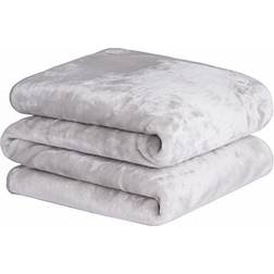 Dreamscene Luxury Faux Fur Mink Blankets Brown, Black, Yellow, Silver, Pink, Red, Purple, Beige (200x150cm)