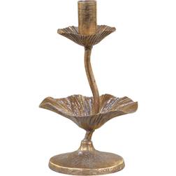 Chic Antique Leaf Decor Lysestage 20cm