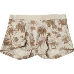 Joha Boxershorts Uld/Silke Beige m. Print Boxershorts