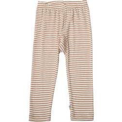 Joha Uld/Silke Beige Stripe Leggings