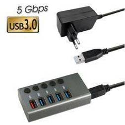 Hub USB 3.0 Maxtrack CH10L 5 Ports