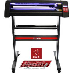 Pixmax Plotter da Taglio Vinile Macchina per Taglio e Incisione Insegne Etichette Guida Laser - Abbonamento 12 Mesi Software Signcut Pro - LED - 720mm