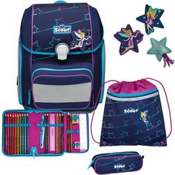 Scout Genius Schulranzen-Set 4-teilig mit Sportbeutel Blue Star