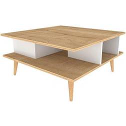 Decorotika Akya Modern Natural Coffee Table 89x89cm