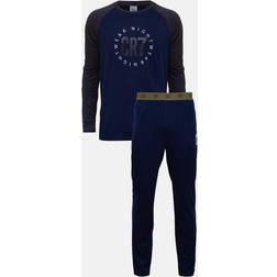 CR7 Pijama Largo Homewear - Azul/Negro