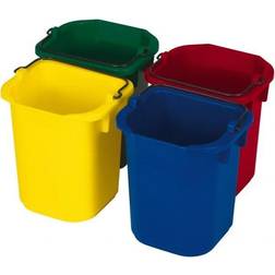 Rubbermaid Commercial Products 5qt Disinfectant Pail Red/Yellow/Blue/Green