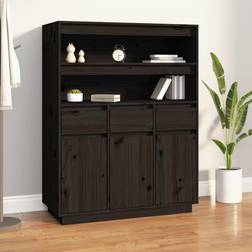 vidaXL Highboard Schwarz 89 x 40 x 116.5 cm Sideboard