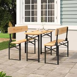 vidaXL 3-tlg. Biertisch-Set Klappbar Bargruppe