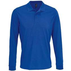 Sol's Prime Pique Long-Sleeved Shirt - Royal Blue