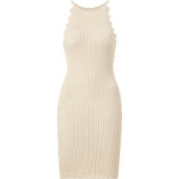 Vero Moda Halterneck Knit Dress - Beige