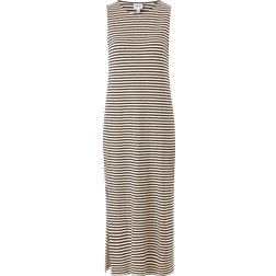 Vero Moda Robe Longue Sans Manches - Fiona Birch/Stripes Black