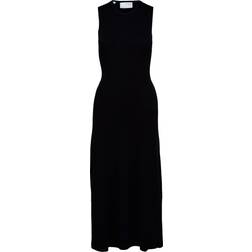 Solina Long Knit Dress - Black