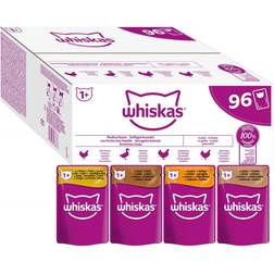 Whiskas Økonomipakke: 96 85 1+ Adult portionsposer Fjerkræudvalg