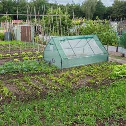 Relaxdays Low Foil Greenhouse Peaked Roof UV-Resistant 110 x 180 x 150 cm
