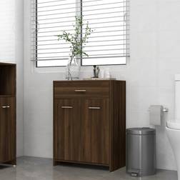 vidaXL Armario Baño Madera Contrachapada Roble 60x33x80 cm