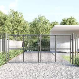 vidaXL Puerta De Malla De Jardín Acero Galvanizado Antracita 300x175 cm