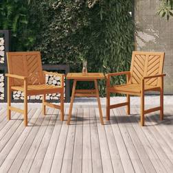 vidaXL Sedie Da Pranzo Da Giardino 2 pz Legno Massello di Acacia