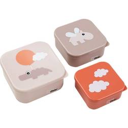 Done by Deer Happy Clouds Snackslådor 3-pack, Powder