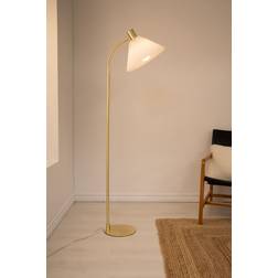 Markslöjd Mira Messing/Hvid 145cm Gulvlampe 140cm