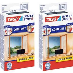 TESA Fliegengitter, 2x Fliegengitter COMFORT Fenster 1 m, 1 m