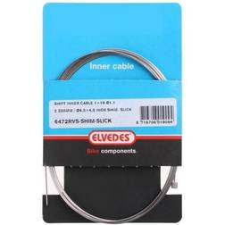 Elvedes Câble De Transmission 1x19 Fils Inox Slick Ø1,1mm Tête N Ø4,5x4,5 Argenté