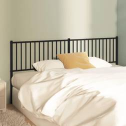 vidaXL Metal Black Headboard