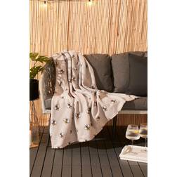 Dreamscene Bee Print Soft Polar Fleece Blankets Grey