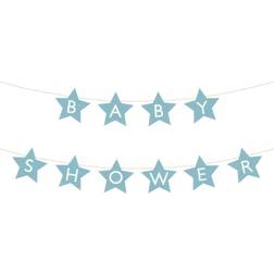 PartyDeco Ghirlanda baby shower blu 2,9m