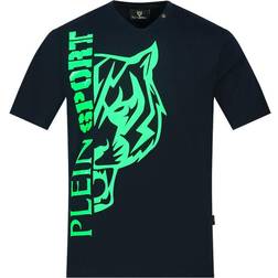 Philipp Plein Sport Tiger Side Logo T-shirt - Navy Blue