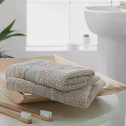 Catherine Lansfield Anti Bacterial Bath Towel Grey, Silver