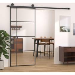 vidaXL ESG-glas Skjutdörr (90x)