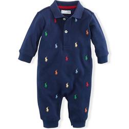 Polo Ralph Lauren Logo Embroidery Polo Coverall - Navy