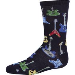 MeMoi Guitar Bamboo Blend Boys Crew Socks backorder