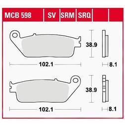 TRW Lucas Bremsbeläge Sintermetall Street MCB598SV