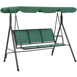 vidaXL Puutarhakeinu Vihreä 170 cm Textilene Ja Teräs