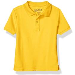 Nautica Big Boys Stretch Double Pique Polo Gold Gold