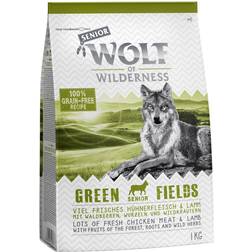 Wolf of Wilderness Senior "Green Fields" - Agnello Crocchette Per Cani - Set % 5 x 1 kg