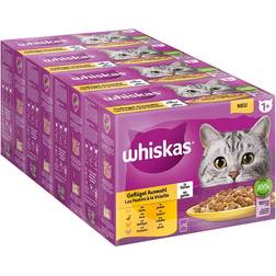 Whiskas 1+ Adult portionsposer 48 Fjerkræudvalg