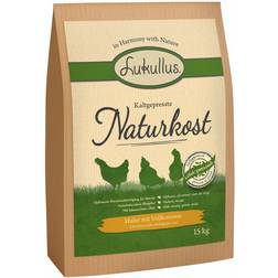 Lukullus Naturale Pressato A Freddo Pollo & Riso Integrale - 2 x 15 kg